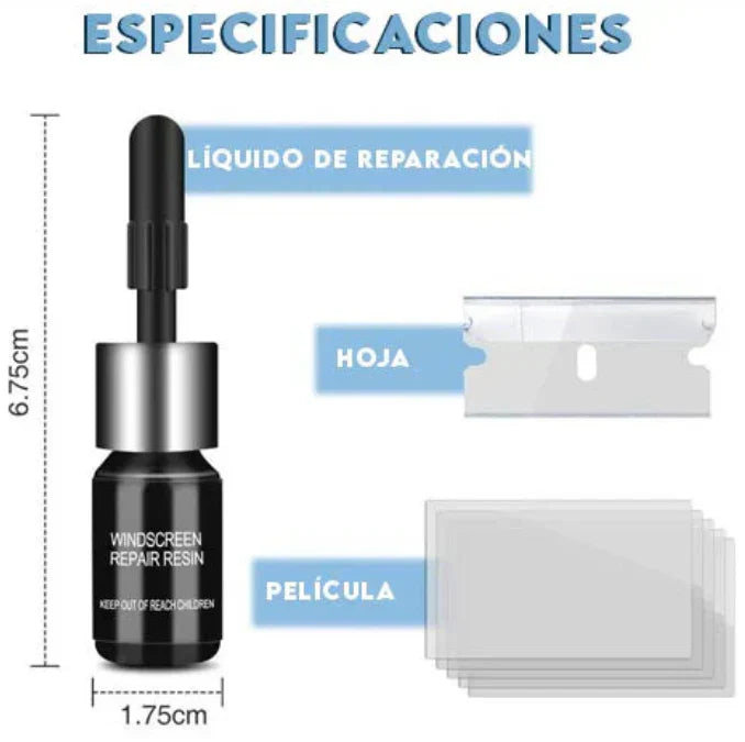 2x1 🚨REPARADOR DE VIDRIOS - ¡HAZLO TU MISMO!
