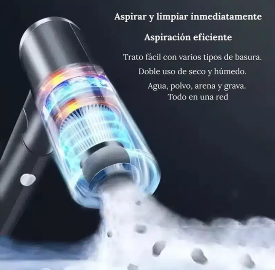 Aspiradora portátil 3 en 1 - Aspira, Infla y Sopla