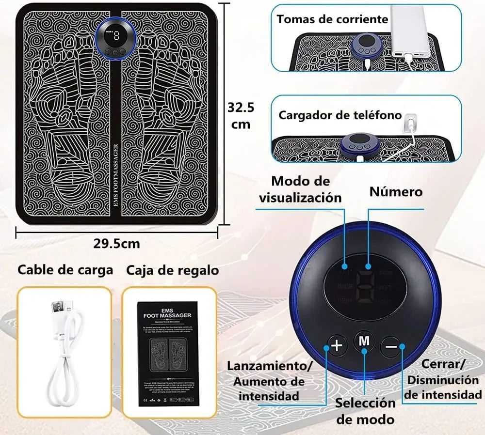 Masajeador de Pies Eléctrico – Solución al Dolor y al Estrés
